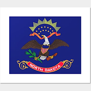 North Dakota Flag Posters and Art